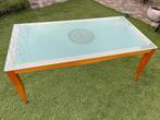 Eettafel, Huis en Inrichting, Tafels | Eettafels, Ophalen, Gebruikt, 50 tot 100 cm, Vijf personen of meer