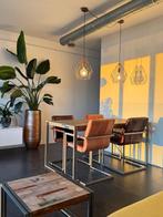 Salontafel gerecycled teak hout 60 cm, Ophalen, Gebruikt, 50 tot 100 cm, 50 tot 100 cm