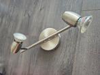 Plafond lamp met 2 lampen, Ophalen, Zo goed als nieuw, Metaal of Aluminium