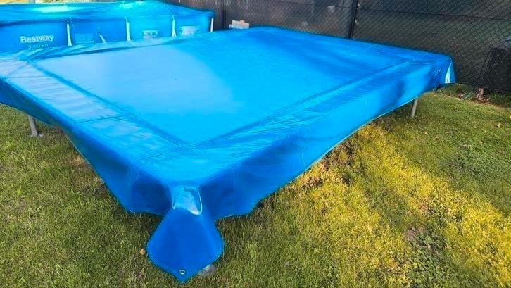 Trampoline rechthoek van vrachtwagenzeil, Kinderen en Baby's, Speelgoed | Buiten | Trampolines, Gebruikt, Ophalen