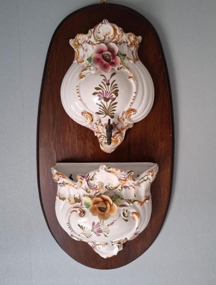 Brocante/vintage Wandreservoir (wandfontein), Antiek en Kunst, Curiosa en Brocante, Ophalen of Verzenden