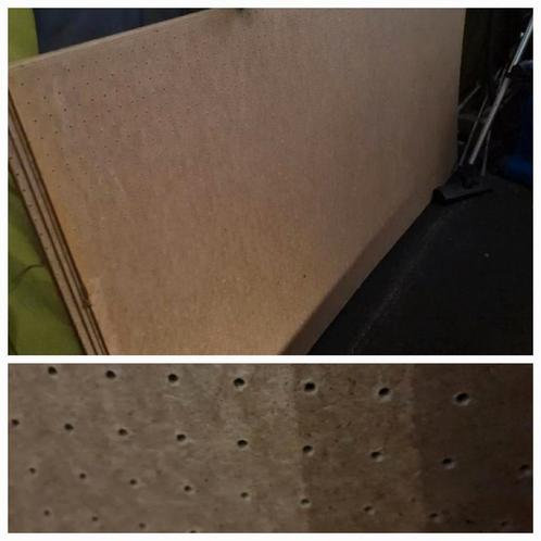 Hardboard geperforeerd gaatjes board bedplaat lattenbodem, Doe-het-zelf en Verbouw, Platen en Panelen, Zo goed als nieuw, Overige materialen