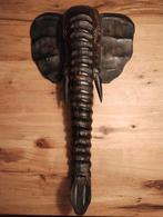 Afrikaanse Olifant Wanddecoratie - Hout, Ophalen of Verzenden, Gebruikt