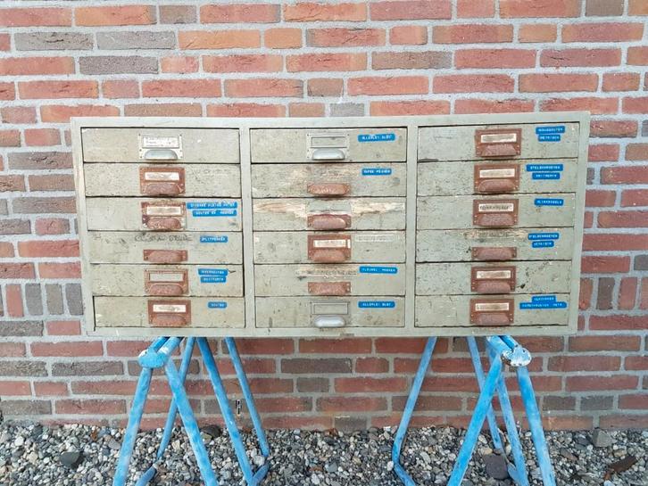 Lundia vintage ladeblokken ladekasten, Huis en Inrichting, Kasten | Ladekasten, Gebruikt, Minder dan 100 cm, 50 tot 100 cm, 25 tot 50 cm