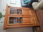 Vitrinekast hout, Huis en Inrichting, Kasten | Vitrinekasten, Ophalen, Gebruikt, 50 tot 100 cm, Minder dan 100 cm