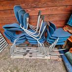 Marko Stapelstoelen - 15 stuks - Blauw/Grijs, Huis en Inrichting, Stoelen, Ophalen, Gebruikt, Blauw, Modern
