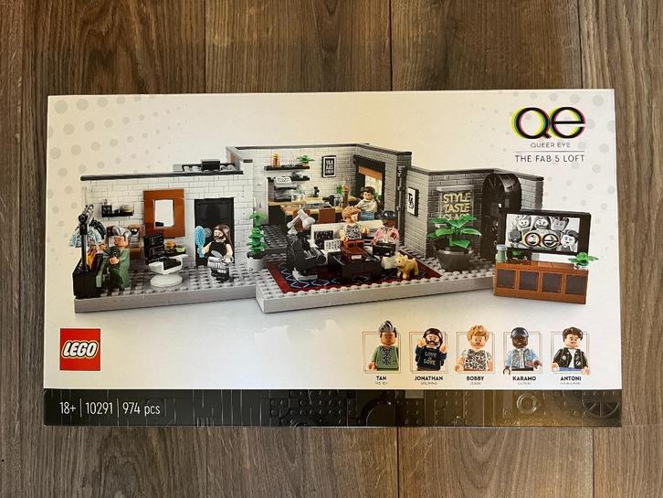 NIEUW: Lego 10291 - Queer Eye – De Fab 5 loft, Kinderen en Baby's, Speelgoed | Duplo en Lego, Nieuw, Lego, Complete set, Ophalen of Verzenden