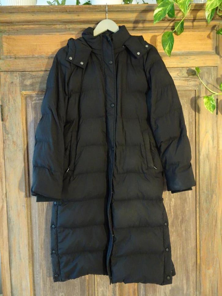 OPUS puffer winterjas lange jas maat 36, Kleding | Dames, Jassen | Winter, Zo goed als nieuw, Maat 36 (S), Zwart, Ophalen of Verzenden