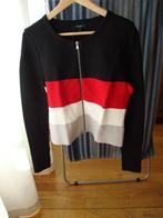 Zwart grijs/wit/rood gestreept jasje Claudia Sträter.(M), Kleding | Dames, Jasjes, Kostuums en Pakken, Jasje, Maat 38/40 (M), Claudia Sträter