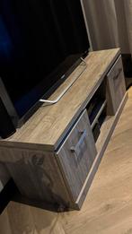Massief Houten Tv-Meubel - 140cm, Ophalen, 100 tot 150 cm, Minder dan 100 cm, 25 tot 50 cm
