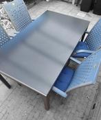 Blauwe tuinset, Ophalen, Gebruikt, Eettafel, Tuinset
