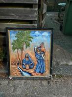 Schilderij lakroune, Ophalen