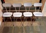 Retro Formica Stoeltjes, Huis en Inrichting, Stoelen, Ophalen, Gebruikt, Retro haren '60 - '70, Vier