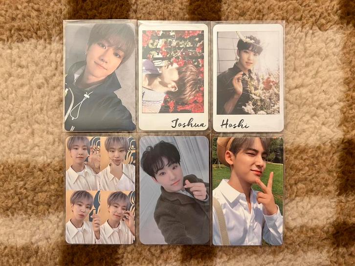 Seventeen photocards wts joshua mingyu hoshi the8 minghao, Cd's en Dvd's, Cd's | Wereldmuziek, Zo goed als nieuw, Aziatisch, Ophalen of Verzenden