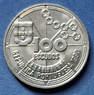 Portugal 100 escudos 1990 Km 649 beschikbaar voor biedingen
