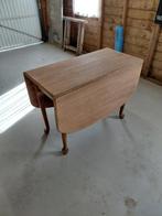 Massief eiken uitklapbare eettafel, Huis en Inrichting, Tafels | Eettafels, Ophalen, Eikenhout, 200 cm of meer, 50 tot 100 cm