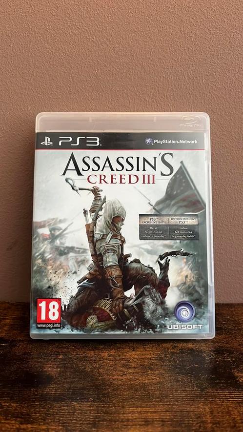 Assassins Creed III (Bonus Edition) PS3, Spelcomputers en Games, Games | Sony PlayStation 3, Zo goed als nieuw, Overige genres