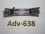 Adv-638 N Spoor Engelse Wissel 9171 Fleischmann Piccolo LB, Gebruikt, Gelijkstroom, Fleischmann, Rails