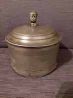 Antieke tinnen tabakspot, Antiek en Kunst, Antiek | Tin, Ophalen of Verzenden