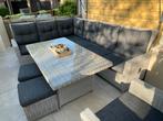 Zeer luxe Loungeset 4Seasons L-bank ,Stoel ,Tafel ,Hocker, Tuin en Terras, Ophalen, 5 zitplaatsen, Kunststof, Zo goed als nieuw