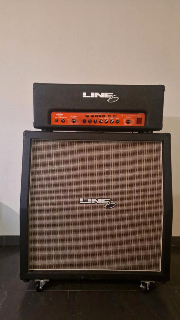 Line 6 onderkast + Flextone III HD Top, Audio, Tv en Foto, Versterkers en Receivers, Gebruikt, Stereo, 120 watt of meer, Overige merken