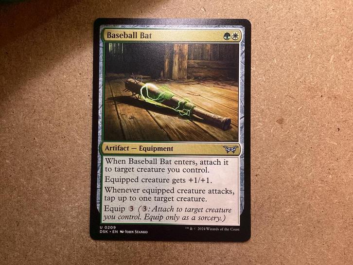 1x Baseball Bat [0209] (Near Mint), Hobby en Vrije tijd, Verzamelkaartspellen | Magic the Gathering, Zo goed als nieuw, Losse kaart