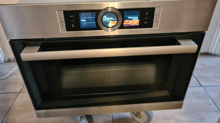 Luxe Bosch inbouw combi oven en magnetron model CMG636BS2, Witgoed en Apparatuur, Ovens, Zo goed als nieuw, Inbouw, Oven met grill