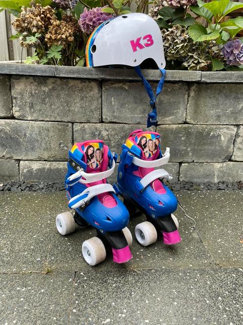 K3 rolschaatsen met helm, Kinderen en Baby's, Speelgoed | Buiten | Rolschaatsen, Zo goed als nieuw, Kinderen, Verstelbaar, Ophalen of Verzenden