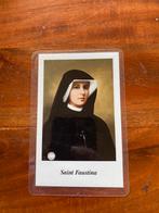 Relikwie prentje Saint Faustina. Polen. Zie foto’s., Ophalen of Verzenden, Zo goed als nieuw, Kaart of Prent, Christendom | Katholiek