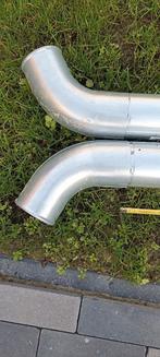 Zinken Regenpijp 90mm - Afvoer overkapping, Doe-het-zelf en Verbouw, Buizen en Afvoer, Ophalen, Afvoer, Gebruikt, Zink