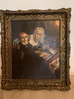 De verboden lectuur, P De Waal, Schiedam 1950, Antiek en Kunst, Kunst | Schilderijen | Klassiek, Ophalen