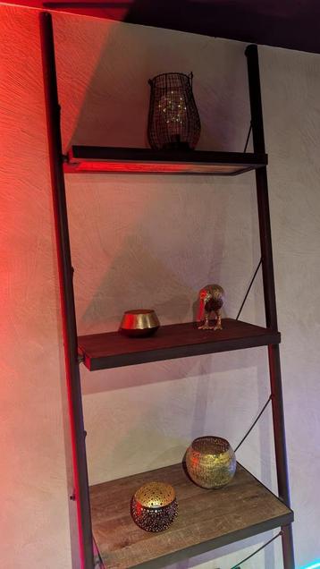 2 stk wandrek ladderrek ladderkast teakhout beschikbaar voor biedingen