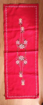 Kerst loper rood geborduurd, Diversen, Ophalen of Verzenden