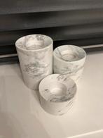 Coco Maison - set van 3 waxinelichthouders - marmer, Huis en Inrichting, Woonaccessoires | Kandelaars en Kaarsen, Overige materialen