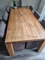 Mooi houten eettafel en salontafel €320 set., Huis en Inrichting, Tafels | Eettafels, Ophalen, 200 cm of meer, Zo goed als nieuw