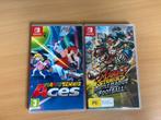2 Nintendo Switch Games: Mario Tennis Aces & Strikers, Spelcomputers en Games, Eén computer, Ophalen of Verzenden, Zo goed als nieuw