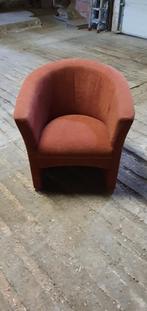 Stoffen kuipstoel, Huis en Inrichting, Stoelen, Ophalen, Rood, Eén