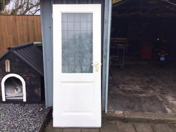 BINNENDEUR MET GLAS EN LOOD MOTIEF 210 X 82.5 X 3 DIK !!! beschikbaar voor biedingen