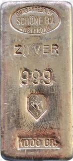 Schöne edelmetaal 1 kg zilverbaar, Ophalen of Verzenden, Zilver
