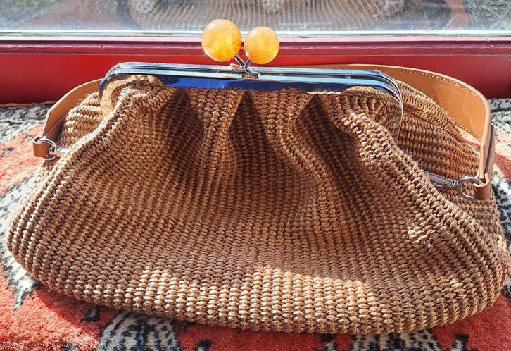 MAX MARA WEEKENDTAS PASTICCINO NABARRO MEDIUM LEER CLUTCH, Sieraden, Tassen en Uiterlijk, Tassen | Damestassen, Zo goed als nieuw