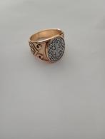 Zegelring met Kruis Design.  geen goud, Gebruikt, 20 of groter, Heer, Ophalen of Verzenden