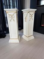 Pilaren wit/goud 2 stuks, Ophalen, Zo goed als nieuw
