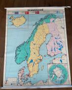 Schoolplaat Scandinavië, Antiek en Kunst, Antiek | Schoolplaten, Ophalen