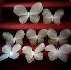 8 stuks vlinders kerstversiering voor kerstbomen, Ophalen of Verzenden, Gebruikt