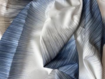 Lap stof blauw wit 95 x 135 cm Cosi Alliance gordijnstof  beschikbaar voor biedingen