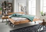 Massief eiken houten bed Xavier 140 /160 /180 /200 x 200 cm, Bruin, Verzenden, 200 cm, Hout