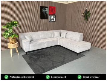 GRATIS LEVERING Hoekbank Grijs 280x230 SHOWROOMMODEL beschikbaar voor biedingen
