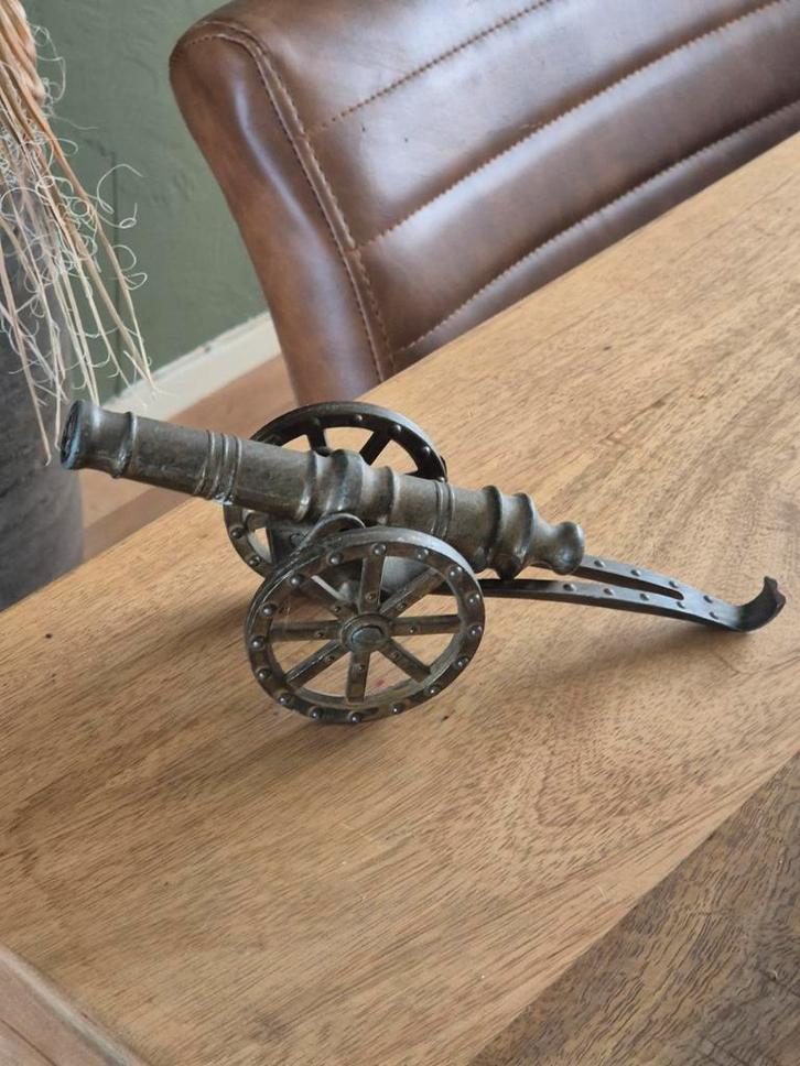 Messing Miniatuur Kanon, Antiek en Kunst, Antiek | Koper en Brons, Brons, Ophalen of Verzenden