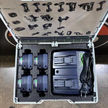 Festool - Sys 18v 4x5.2 / tcl6 duo - accu pakket beschikbaar voor biedingen