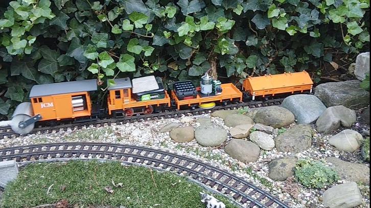 JCM schoonmaaktrein, Hobby en Vrije tijd, Modeltreinen | Overige schalen, Gebruikt, Gelijkstroom, Overige merken, Ophalen of Verzenden